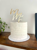 Mr & Mrs Wedding Cake Topper Juniper Font