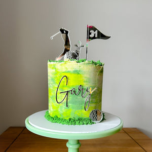 Golf Themed Cake Topper Set