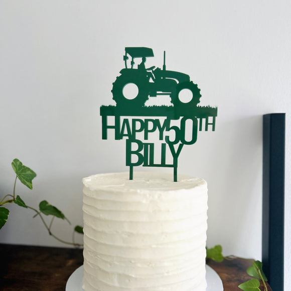 Tractor Cake Topper